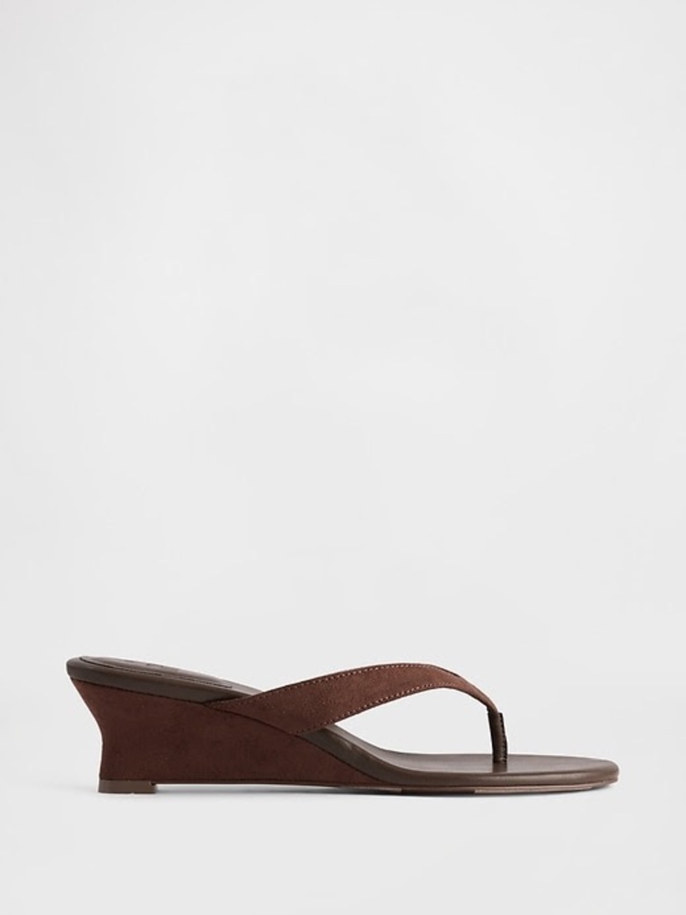 GAP Brown Wedge Thong Sandals
